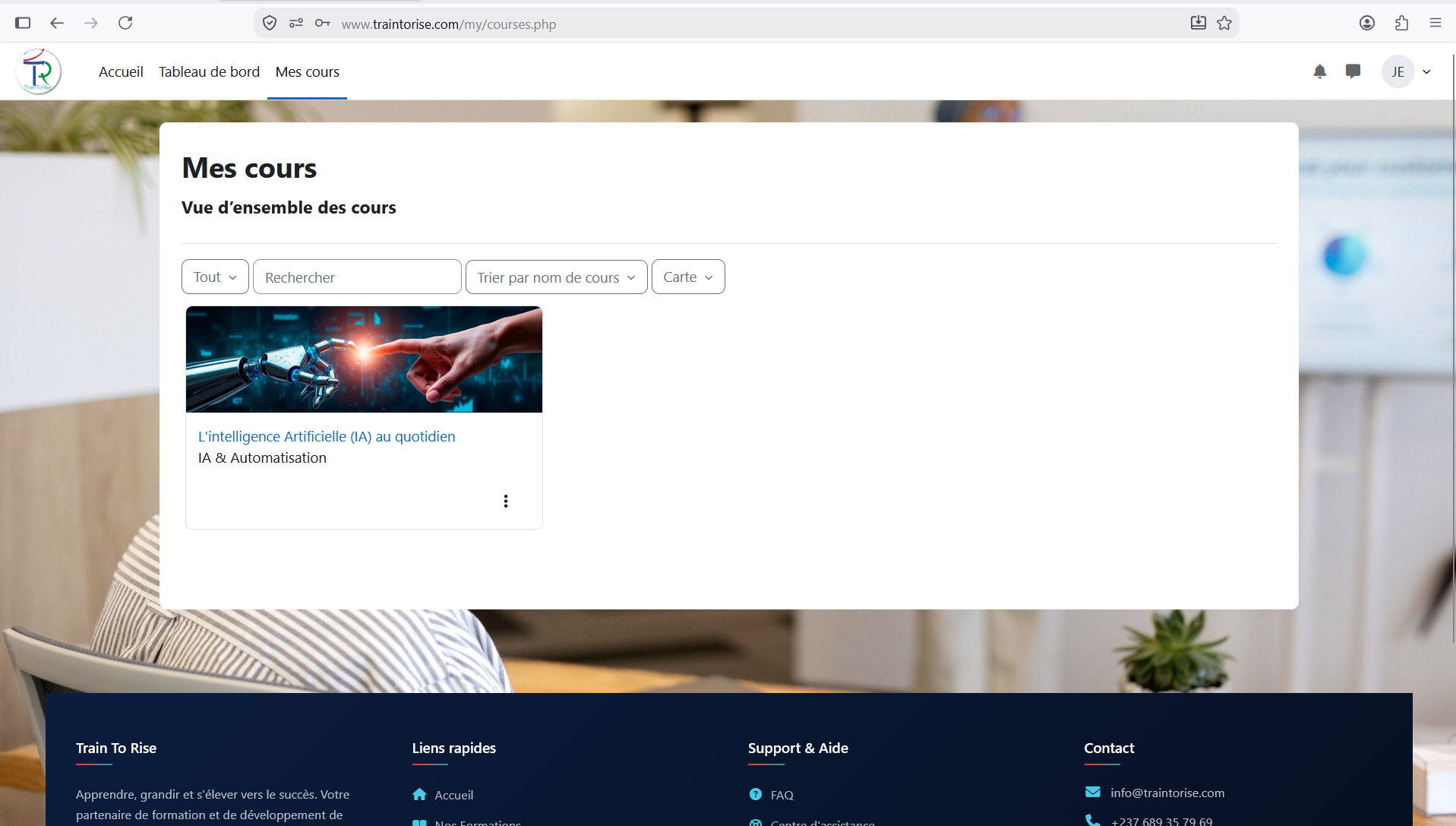 Train To Rise — vue 2